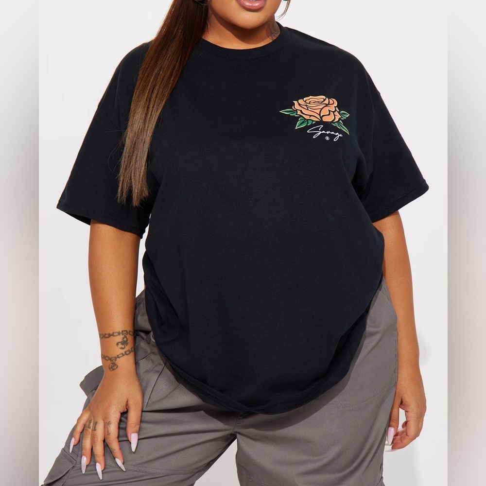 Fashionova “Forever Savage” Graphic Tee - Black - Size 1X